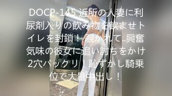 DOCP-145 近所の人妻に利尿剤入りの飲み物を飲ませトイレを封鎖！ 覗かれて..興奮気味の彼女に追い討ちをかけ2穴パックリ！恥ずかし騎乗位で大量中出し！