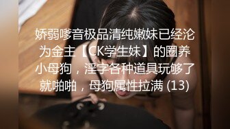 娇弱嗲音极品清纯嫩妹已经沦为金主【CK学生妹】的圈养小母狗，淫字各种道具玩够了就啪啪，母狗属性拉满 (13)