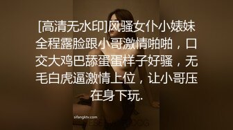 [高清无水印]风骚女仆小婊妹全程露脸跟小哥激情啪啪，口交大鸡巴舔蛋蛋样子好骚，无毛白虎逼激情上位，让小哥压在身下玩.